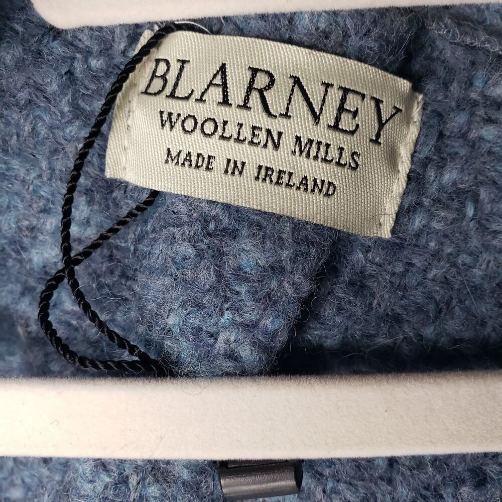 Blarney Woollen Mills Womens Weavers Wool Blend Knit Poncho Cardigan Scarf Combo - Picture 14 of 15